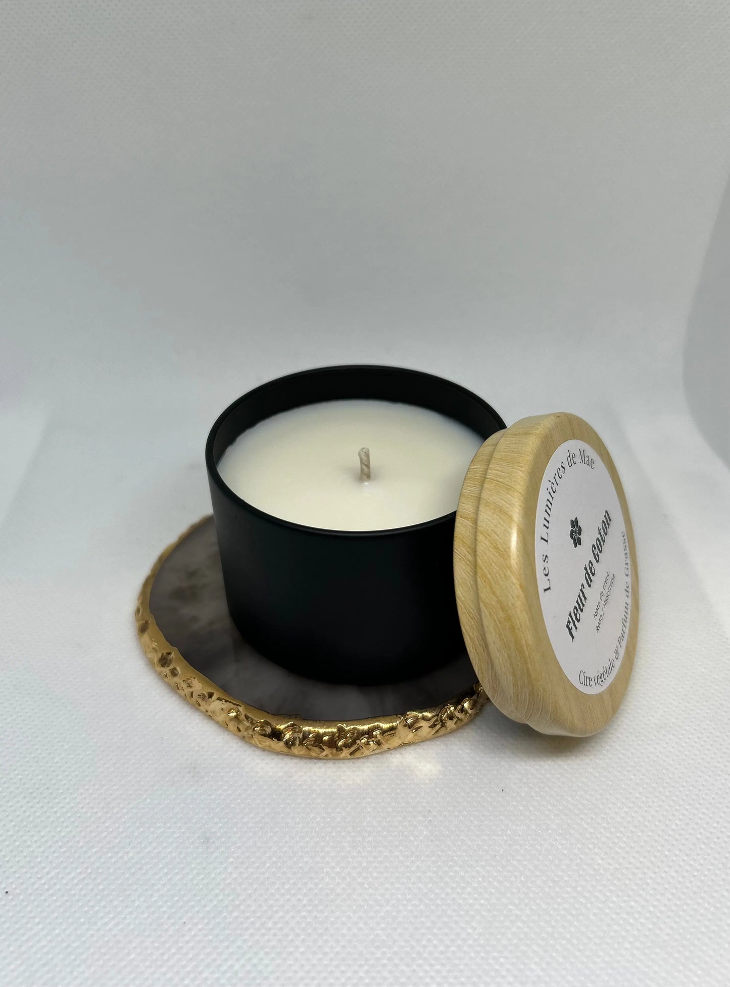 BOUGIE SENTEUR FLEUR DE COTON - LesLumieresdeMae