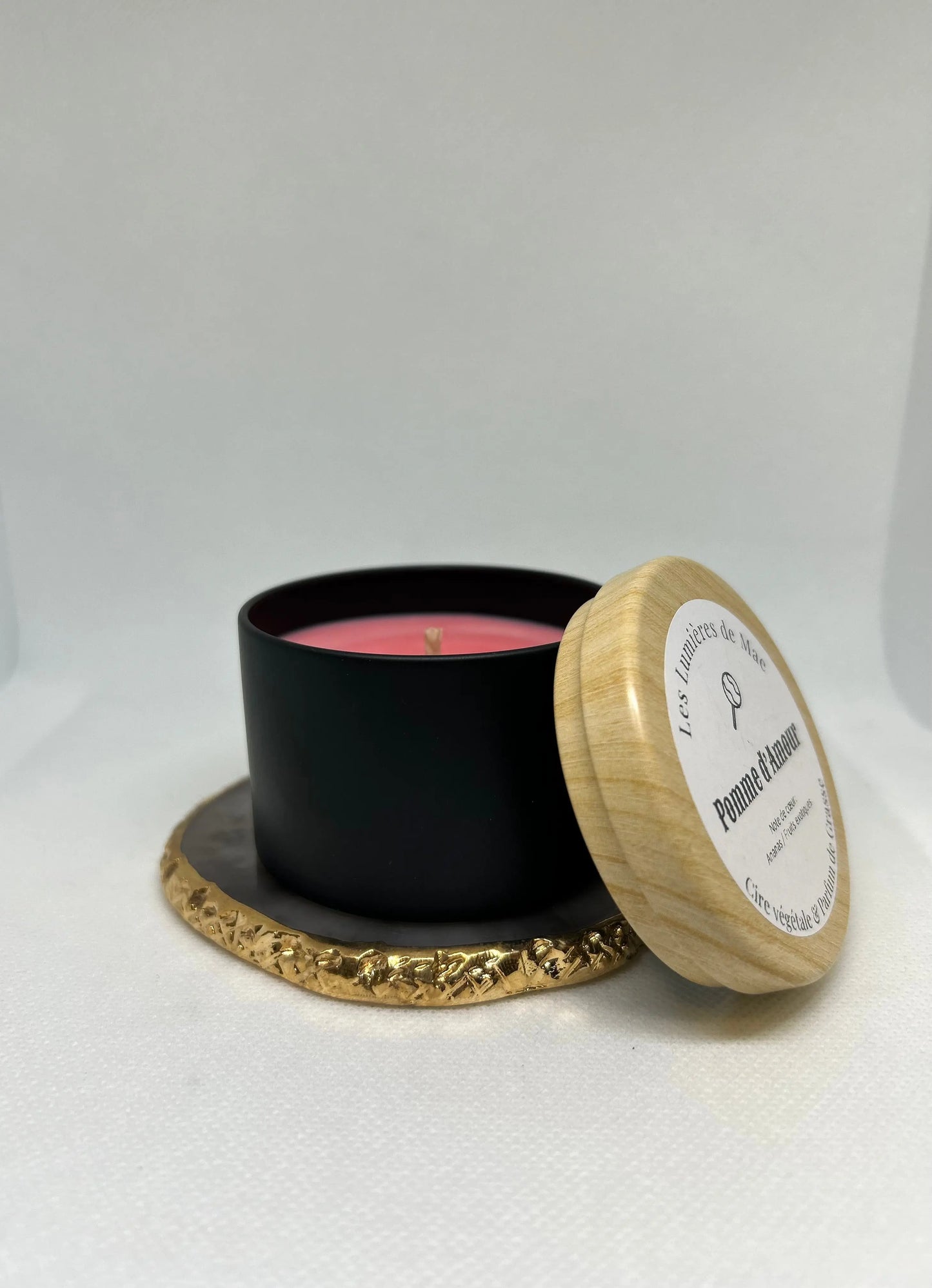 BOUGIE SENTEUR POMME D'AMOUR - LesLumieresdeMae