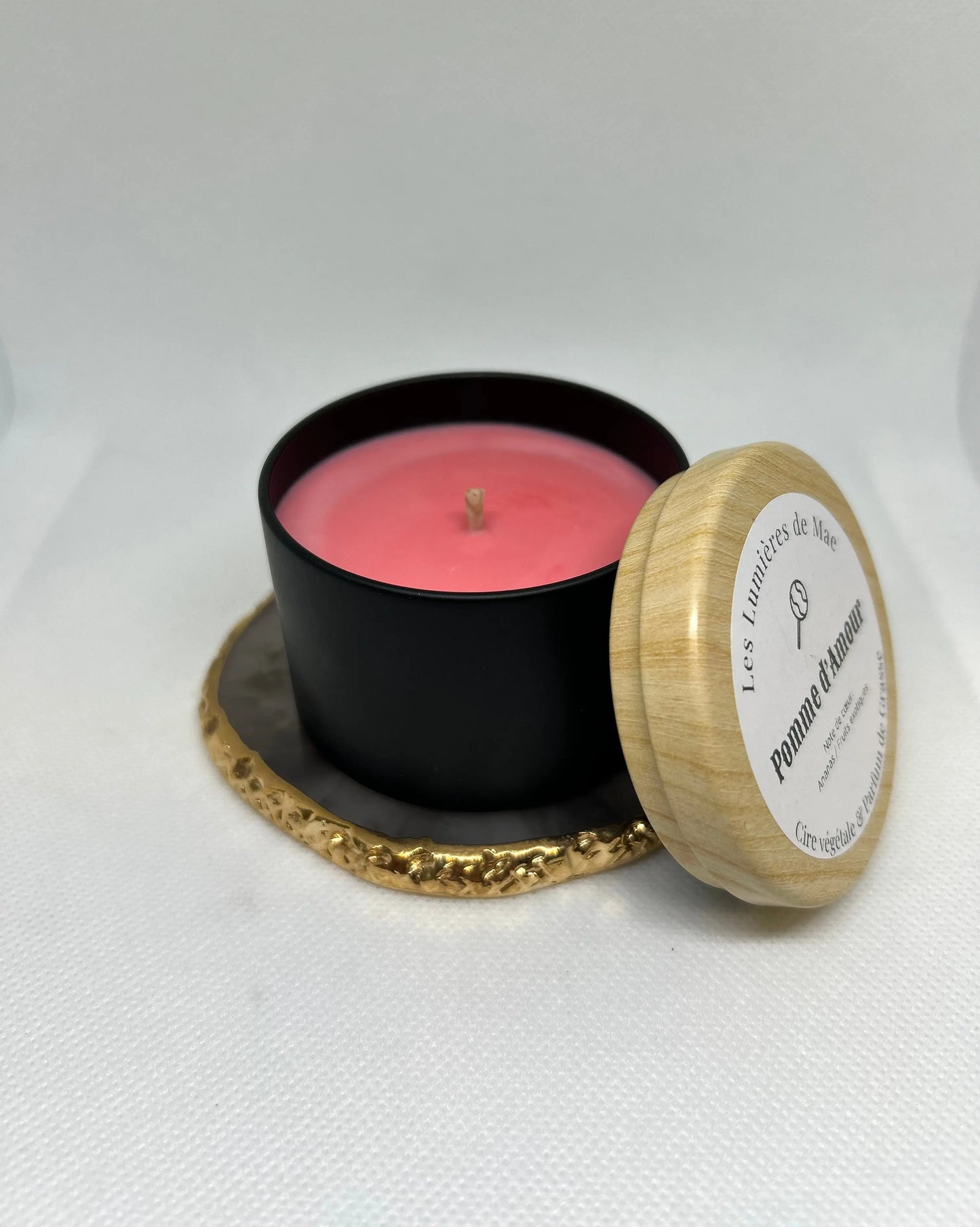 BOUGIE SENTEUR POMME D'AMOUR - LesLumieresdeMae
