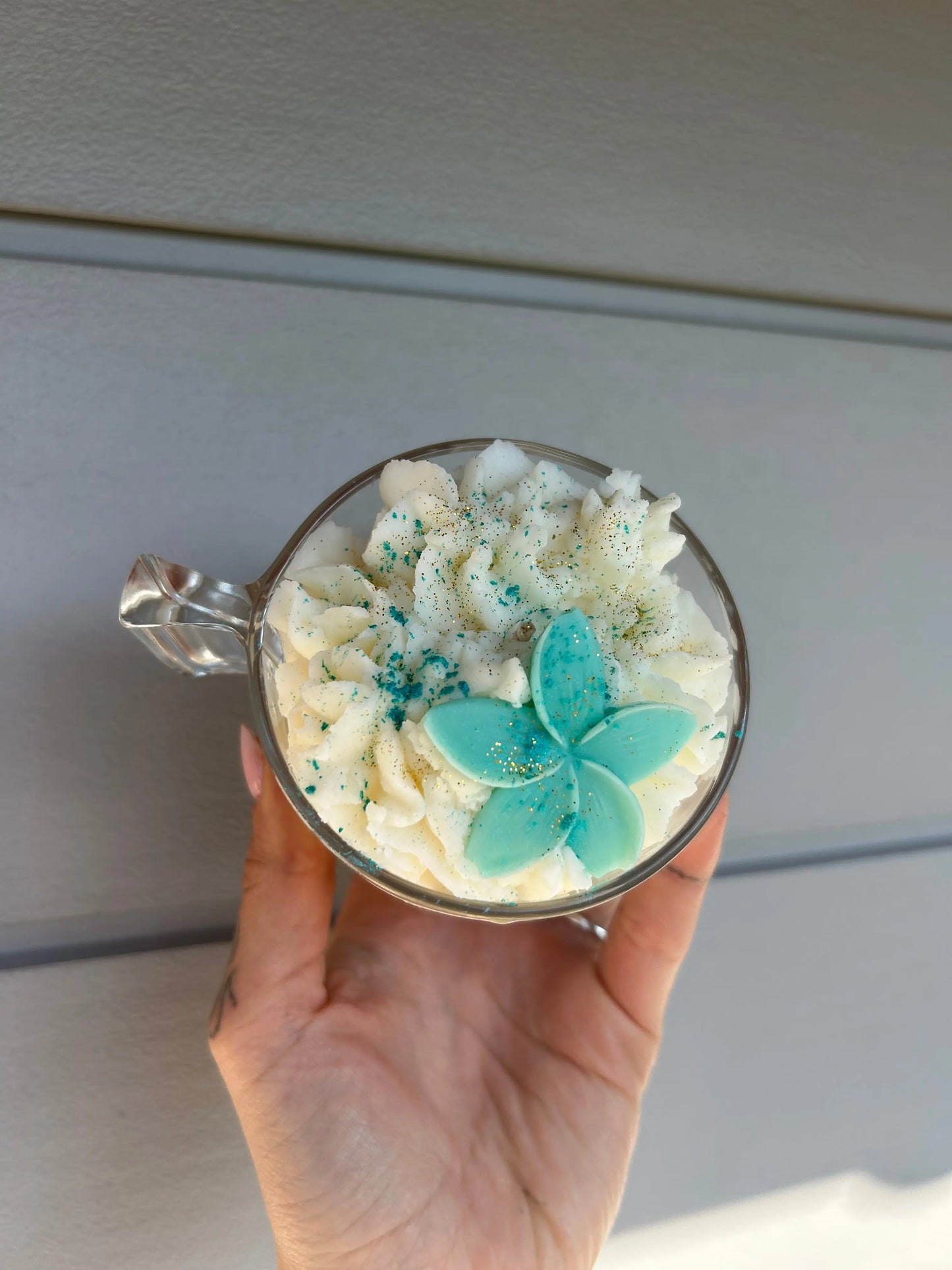 BOUGIE XL SENTEUR FLEUR DE COTON - LesLumieresdeMae
