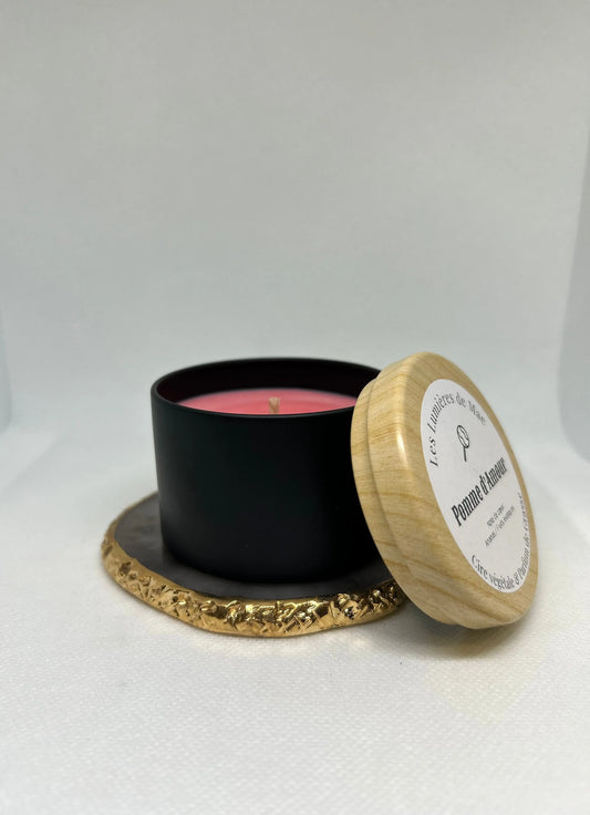 BOUGIE SENTEUR POMME D'AMOUR - LesLumieresdeMae