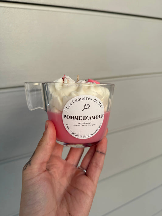 Bougie Gourmande Pomme d’Amour - LesLumieresdeMae